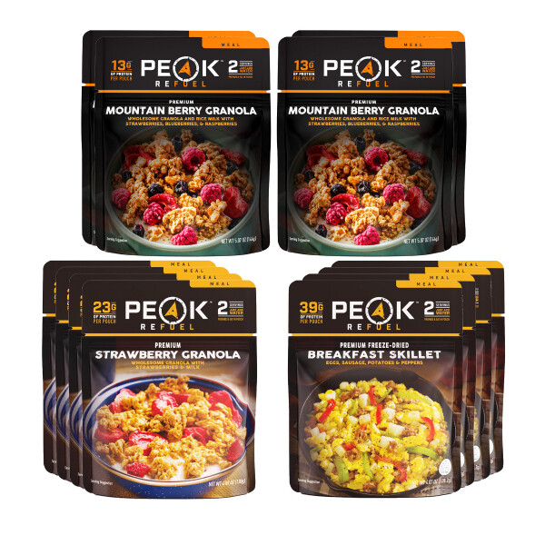 Peak Refuel - Breakfast Variety 12 Pouch Pack