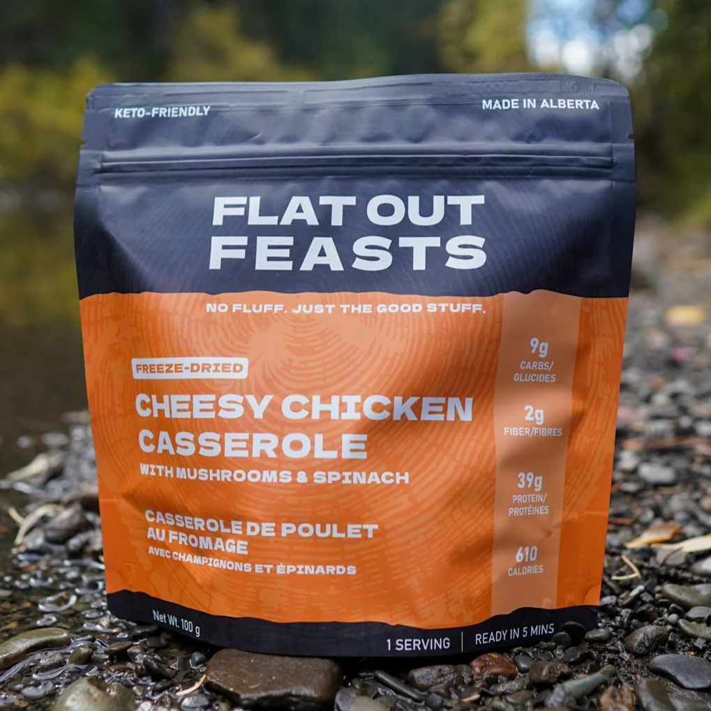 Flat Out Feast - Freeze-Dried Cheesy Chicken Casserole: with Mushrooms & Spinach