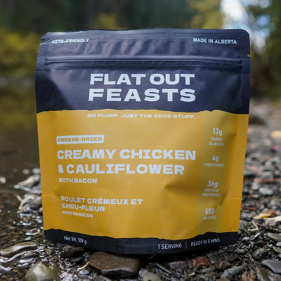 Flat Out Feast - Freeze-Dried Creamy Chicken & Cauliflower: with Bacon