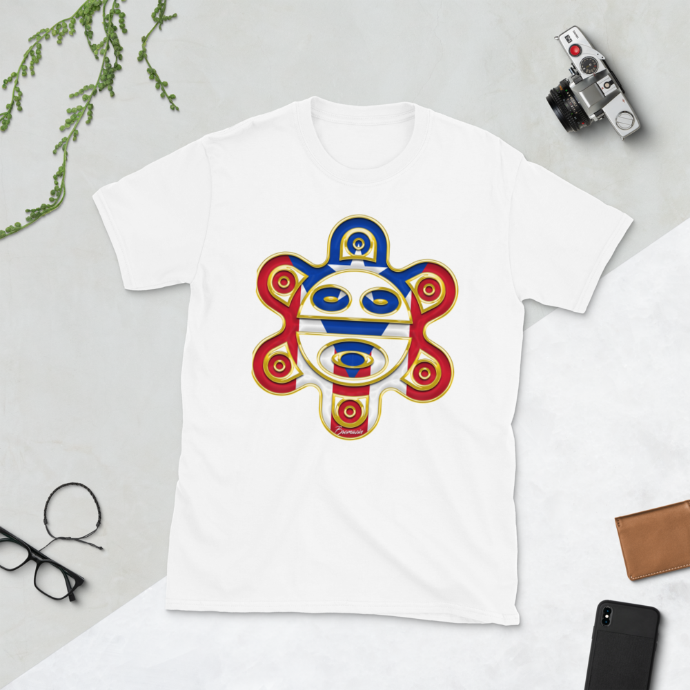PROUD TO BE PUERTO RICAN - BROMAZIN Short-Sleeve Unisex T-Shirt, Color: White, Size: S