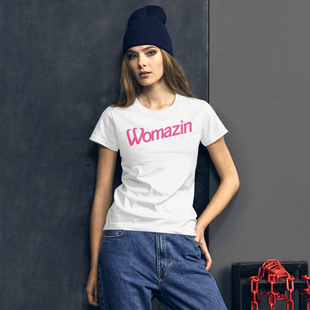 WOMAZIN - BARBIE Women&#39;s short sleeve t-shirt, Color: White, Size: S