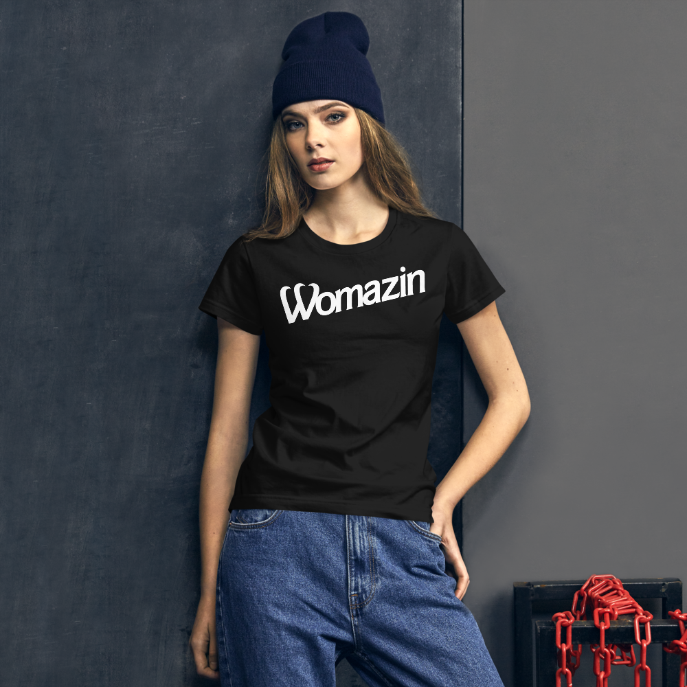 WOMAZIN - BARBIE Women&#39;s short sleeve t-shirt, Color: Black, Size: S