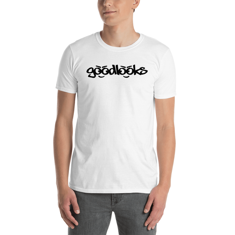 GOOD LOOKS Short-Sleeve Unisex T-Shirt, Color: White, Size: S