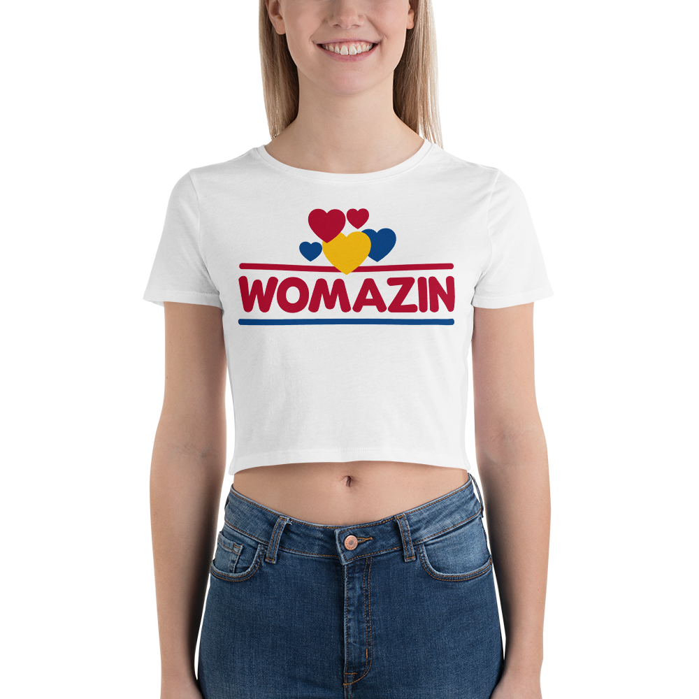 WOMAZIN - WONDER BREAD Women’s Crop Tee