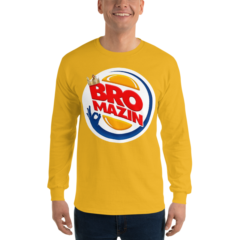 BRO KING - BROMAZIN BURGER KING Men’s Long Sleeve Shirt