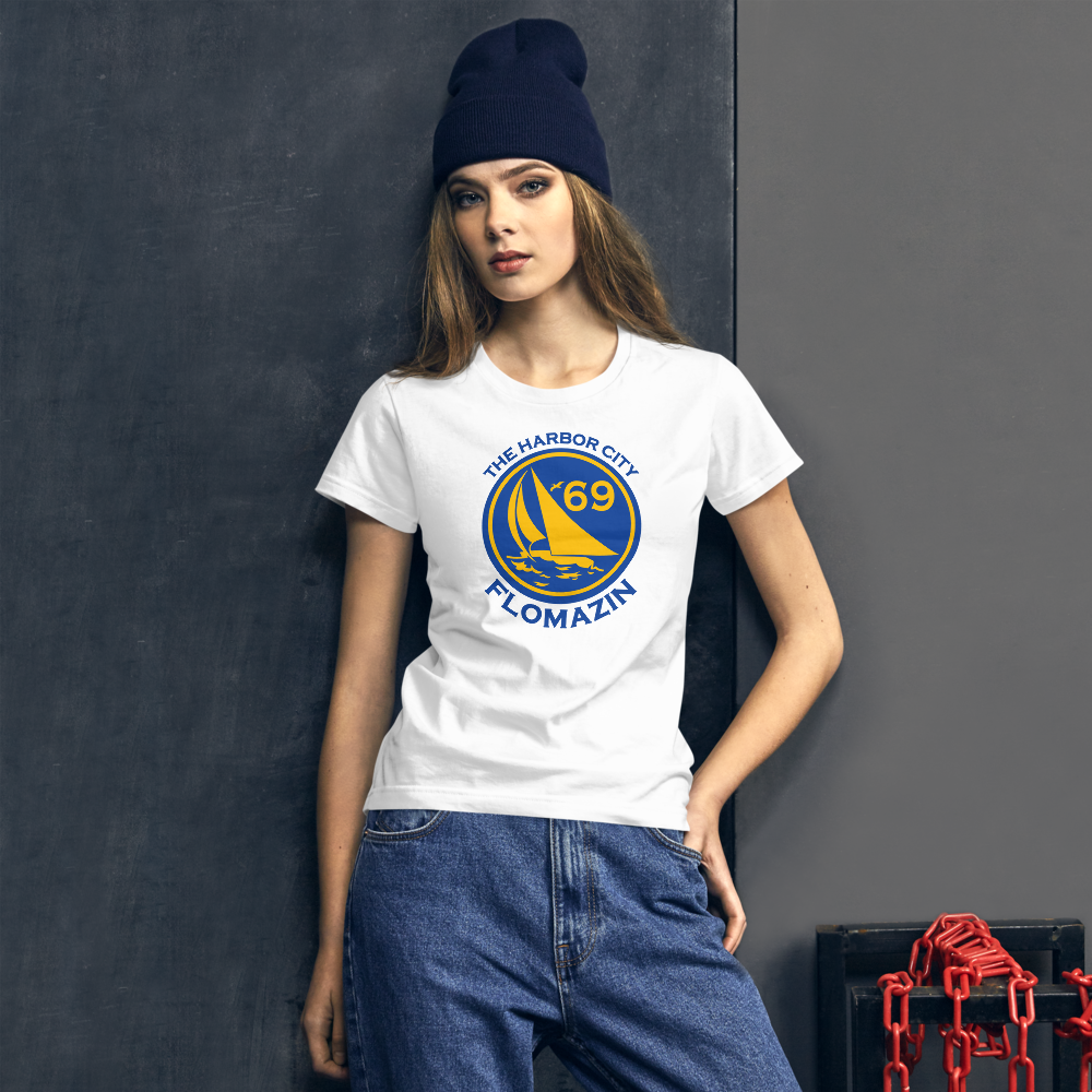 FLOMAZIN THE HARBOR CITY, MELBOURNE, FL 1969 Women&#39;s short sleeve t-shirt, Size: S