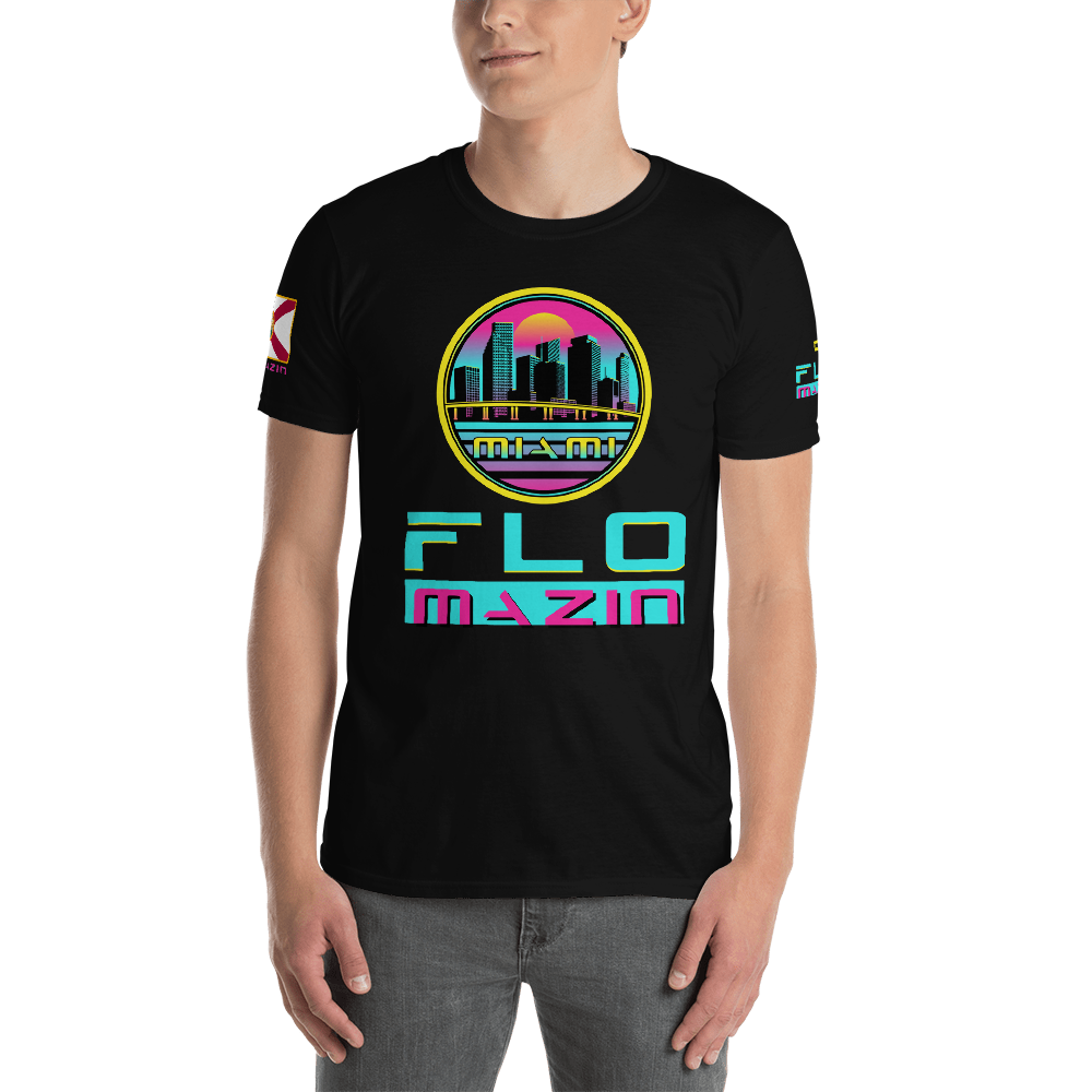 FLOMAZIN MIAMI VICE Short-Sleeve Unisex T-Shirt, Size: S