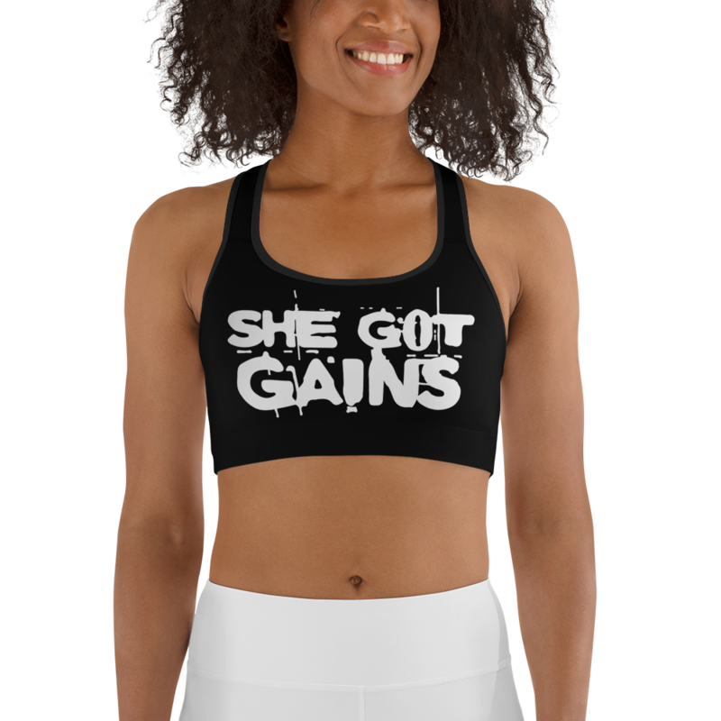 SHE GOT GAINS - WOMAZIN Sports bra