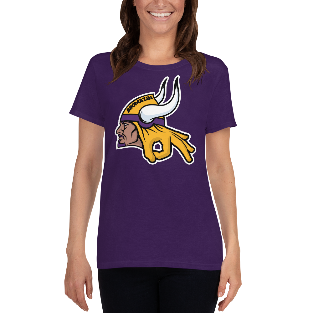 VIKEBROS - BROMAZIN MINNESOTA VIKINGS Women&#39;s short sleeve t-shirt, Size: S