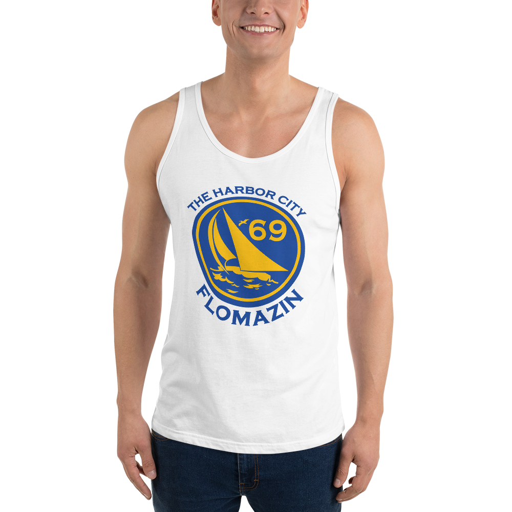 FLOMAZIN THE HARBOR CITY, MELBOURNE, FL 1969 Unisex Tank Top, Size: XS