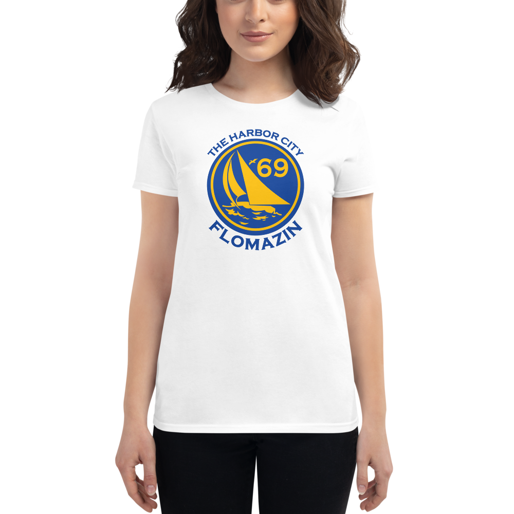 FLOMAZIN THE HARBOR CITY, MELBOURNE, FL 1969 Women&#39;s short sleeve t-shirt, Size: S