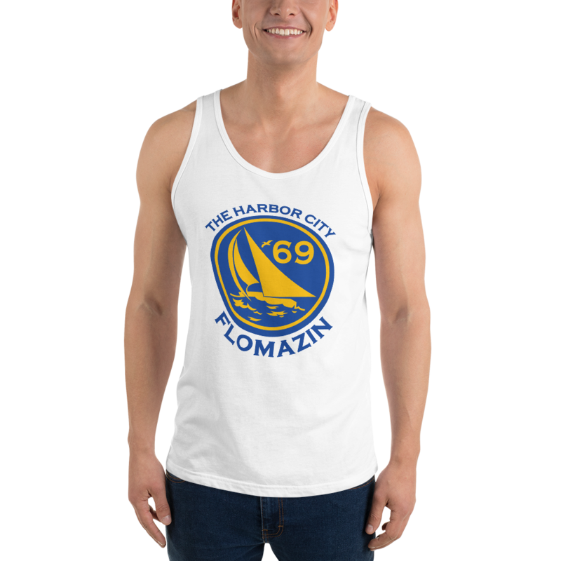 FLOMAZIN THE HARBOR CITY, MELBOURNE, FL 1969 Unisex Tank Top