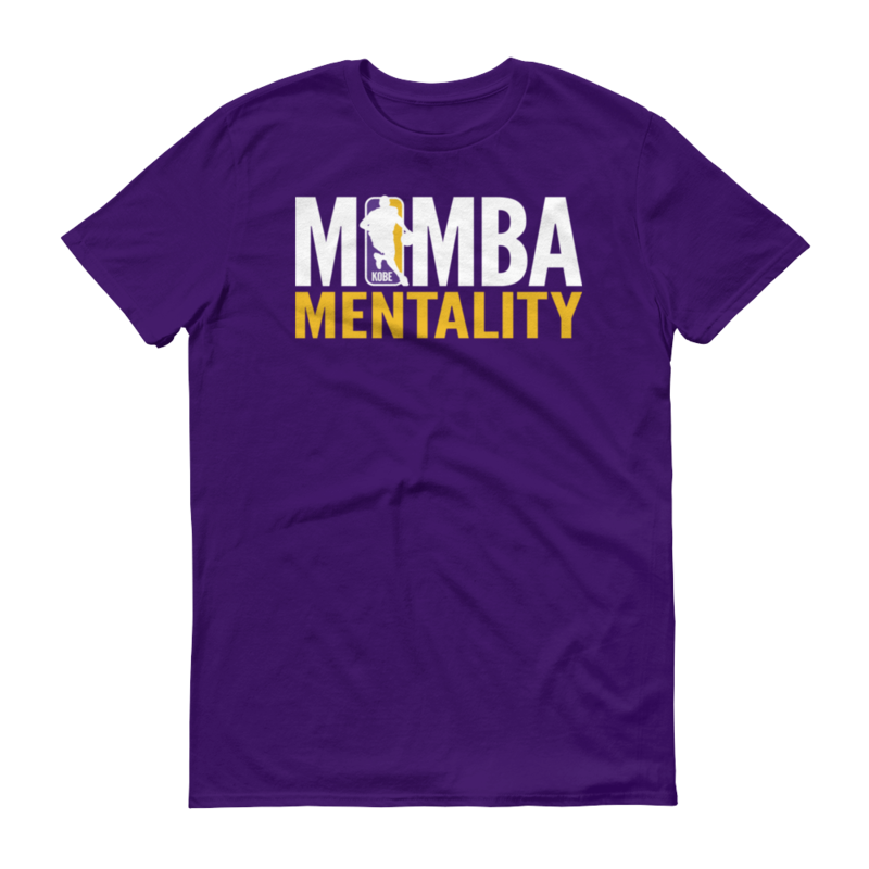 KOBE BRYANT NBA LOGO - MAMBA MENTALITY - BLACK MAMBA Short-Sleeve T-Shirt