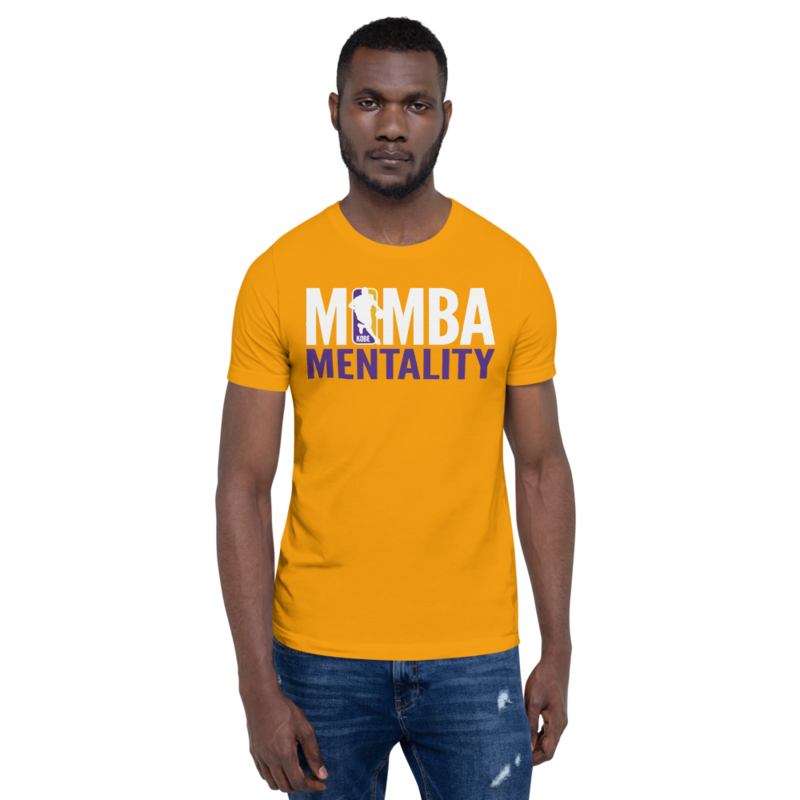 KOBE BRYANT NBA LOGO - MAMBA MENTALITY - BLACK MAMBA Short-Sleeve Unisex T-Shirt