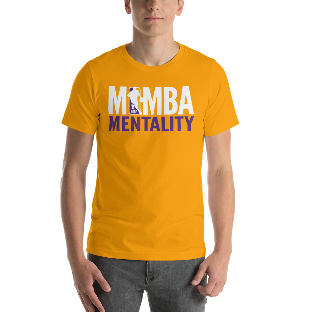 KOBE BRYANT NBA LOGO - MAMBA MENTALITY - BLACK MAMBA Short-Sleeve Unisex T-Shirt, Size: S