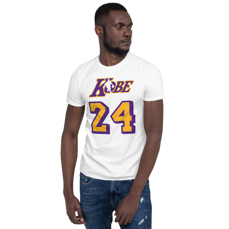 KOBE BRYANT NBA LOGO - MAMBA MENTALITY - BLACK MAMBA - 24 Short-Sleeve Unisex T-Shirt