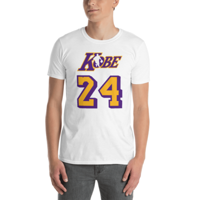 KOBE BRYANT NBA LOGO - MAMBA MENTALITY - BLACK MAMBA - 24 Short-Sleeve Unisex T-Shirt