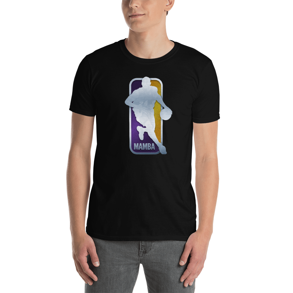 KOBE BRYANT NBA LOGO - MAMBA MENTALITY - BLACK MAMBA Short-Sleeve Unisex T-Shirt, Size: S