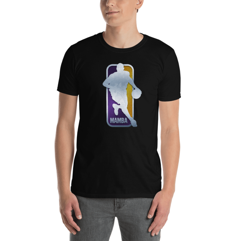 KOBE BRYANT NBA LOGO - MAMBA MENTALITY - BLACK MAMBA Short-Sleeve Unisex T-Shirt, Size: S