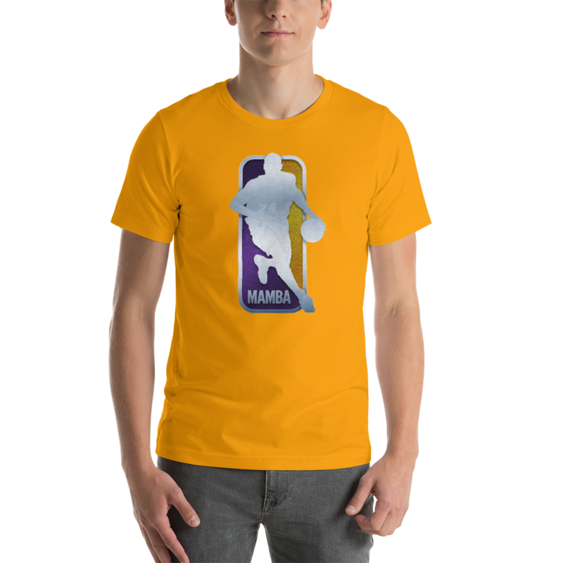 KOBE BRYANT NBA LOGO - MAMBA MENTALITY - BLACK MAMBA Short-Sleeve Unisex T-Shirt