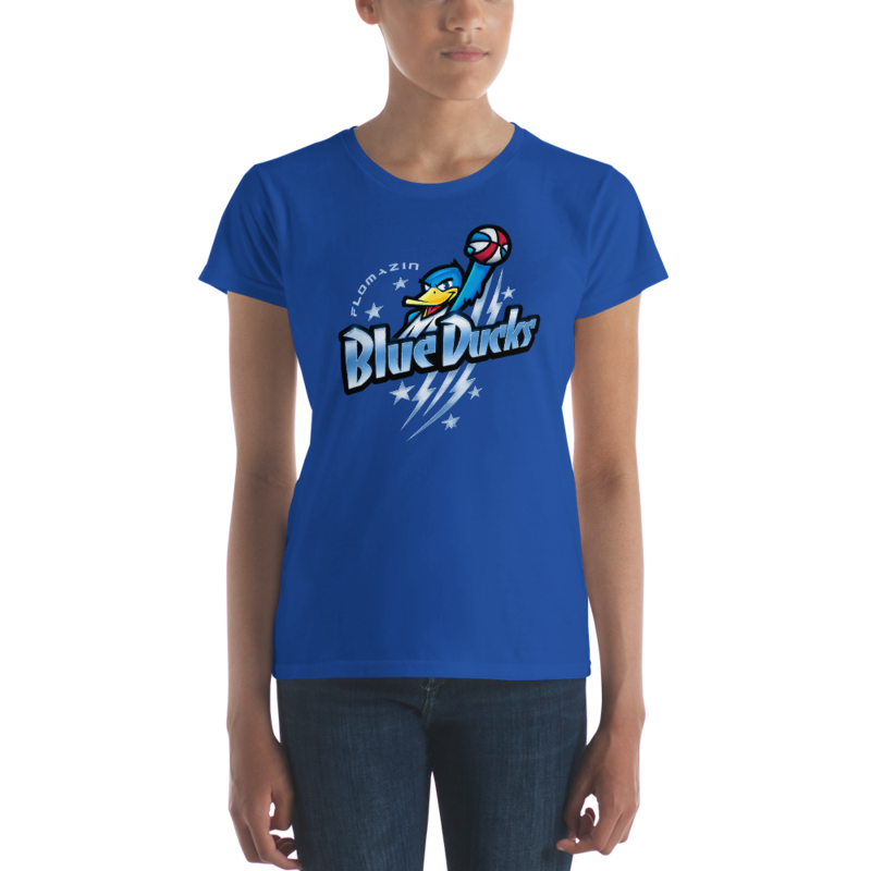 FLOMAZIN BREVARD BLUE DUCKS Women&#39;s short sleeve t-shirt, Size: S