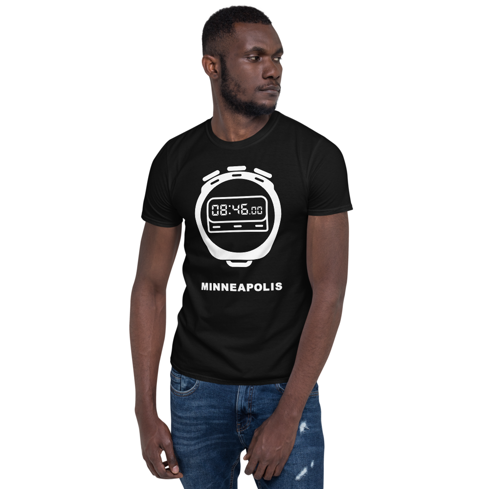 8:46 STOPWATCH T-SHIRT - 8 MINUTES 46 SECONDS BLM BLACK LIVES MATTER JUSTICE FOR FLOYD I CAN'T BREATHE MINNEAPOLIS RACIAL EQUALITY PROTEST INJUSTICE GIFT