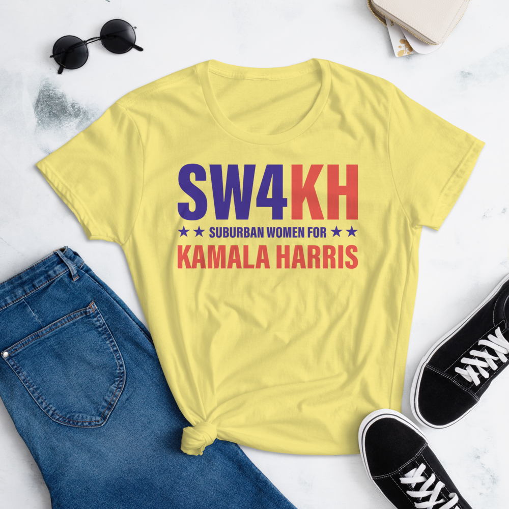 SW$KH KAMALA HARRIS FOR THE PEOPLE Women's Ladies' Short Sleeve Tee T-shirt