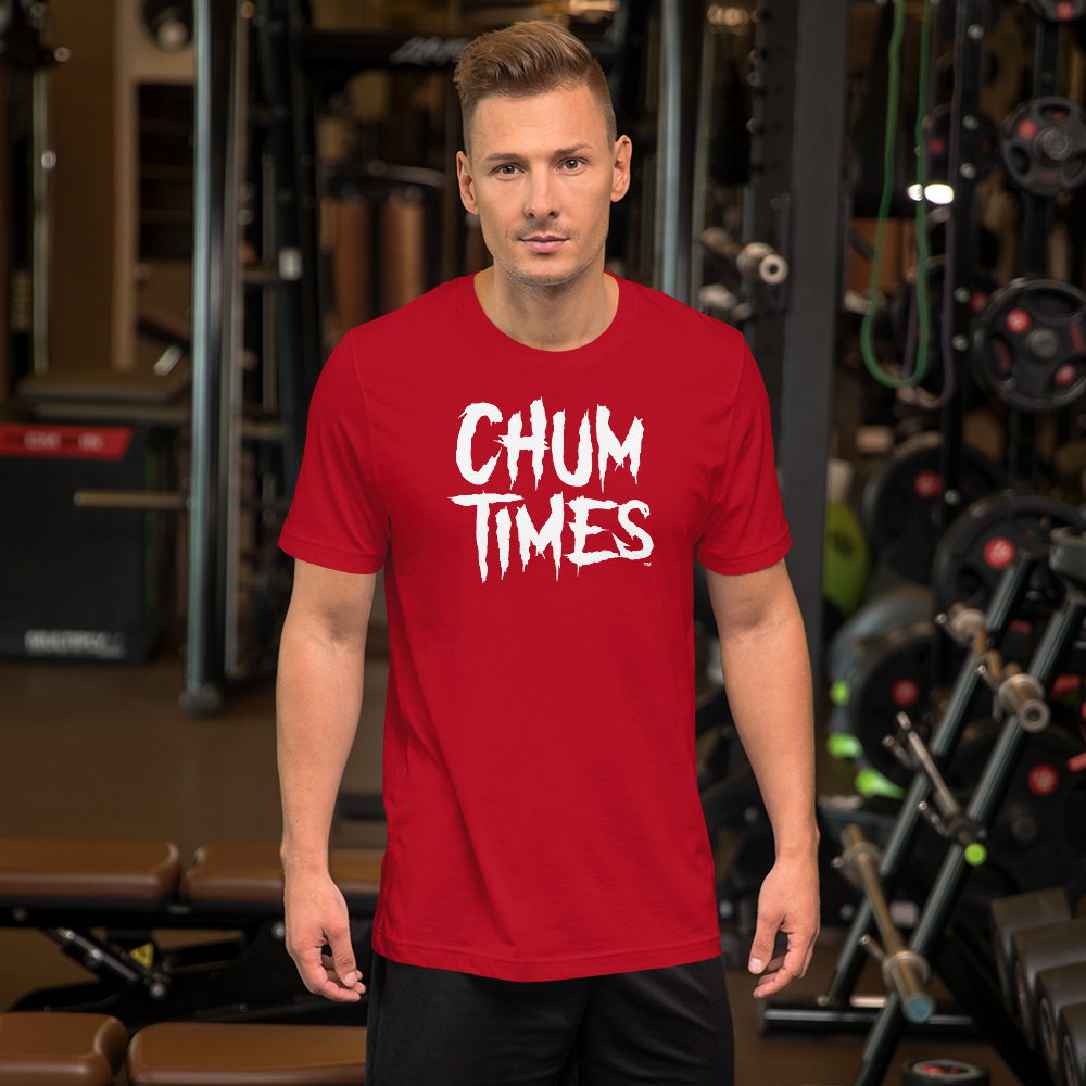 CHUM TIMES Red Short-Sleeve Unisex Men&#39;s T-Shirt, Size: S
