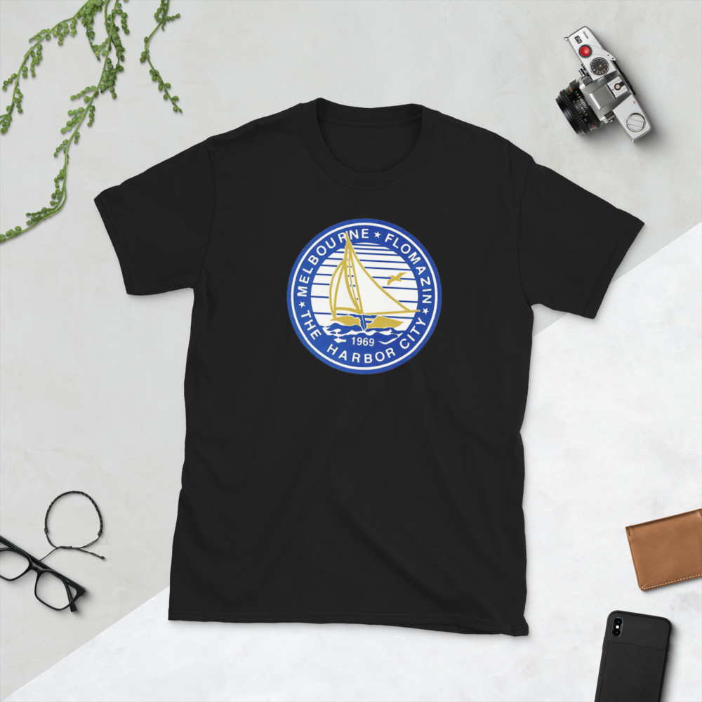 FLOMAZIN THE HARBOR CITY 1969 OLD SCHOOL Short-Sleeve Unisex T-Shirt, Color: Black, Size: S