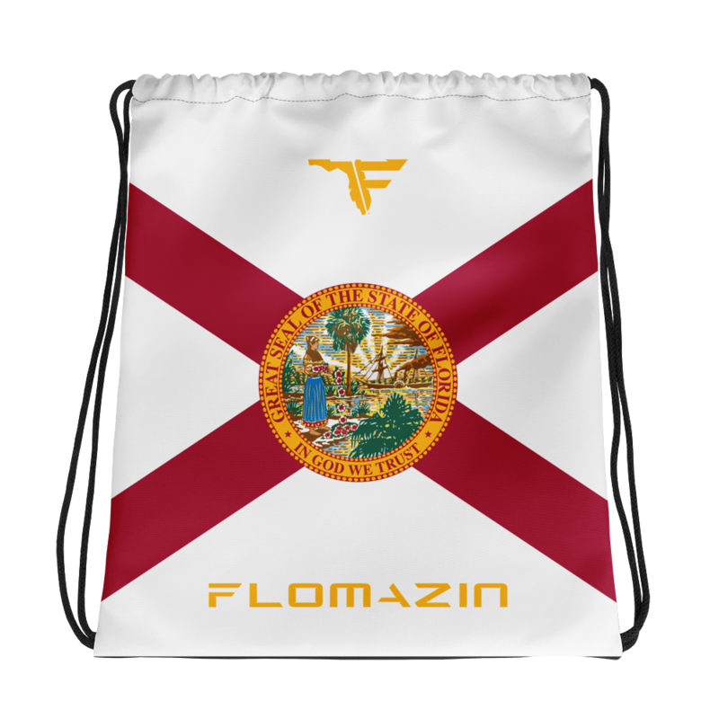 FLOMAZIN INTERSTATE OF MIND FLORIDA FLAG Drawstring bag