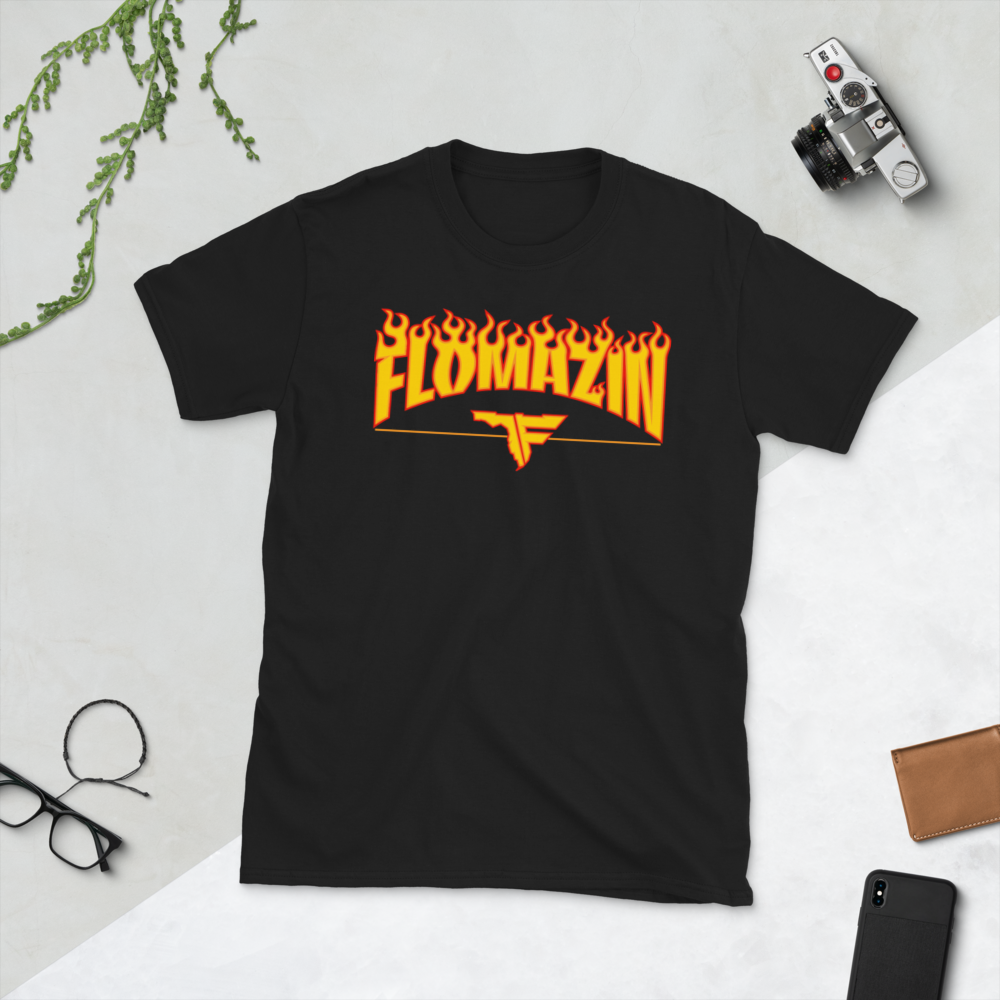 FLOMAZIN THRASHFLO Short-Sleeve Unisex T-Shirt, Color: Black, Size: S