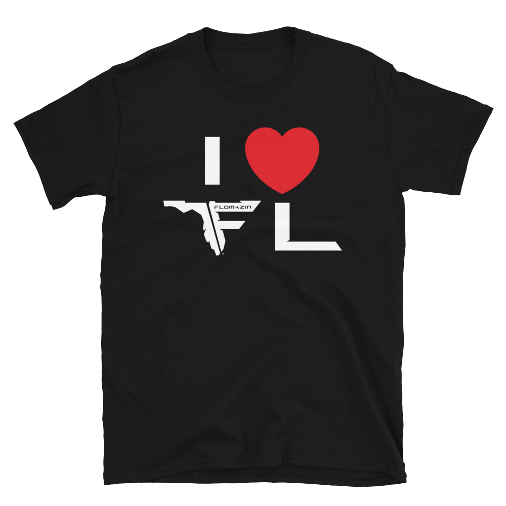 FLOMAZIN I LOVE FLORIDA Short-Sleeve Unisex T-Shirt, Size: S