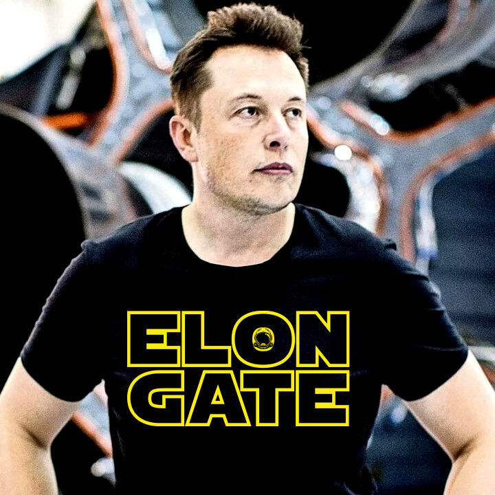 ELON GATE Premium Black Heather Short-Sleeve Unisex Men&#39;s T-Shirt