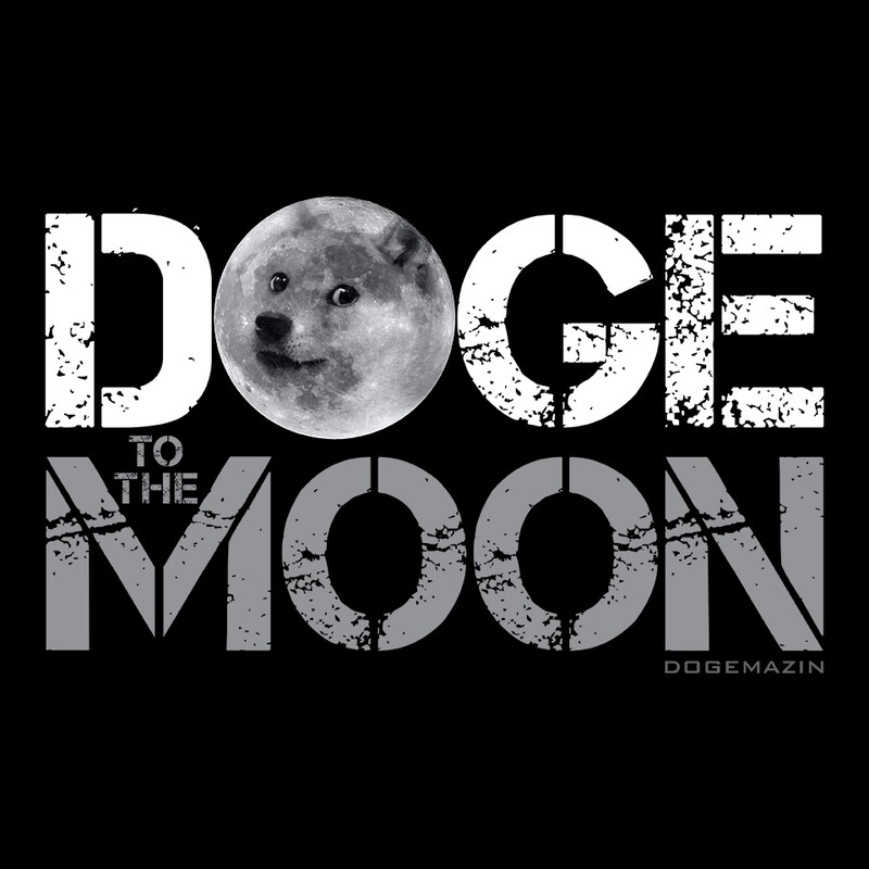 DOGE TO THE MOON DOGECOIN ELON MUSK SPACEX DOGEMAZIN Short-Sleeve Unisex T-Shirt