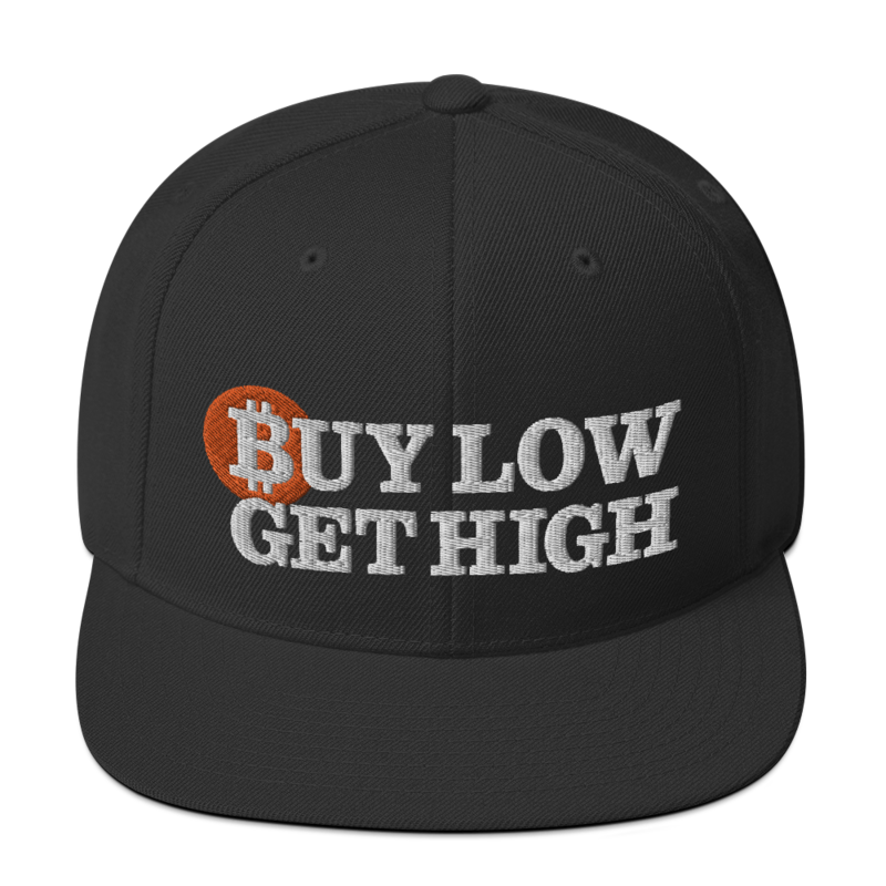 BUY LOW GET HIGH CRYPTO BITCOIN DOGE ETHEREUM CARDANO Snapback Hat