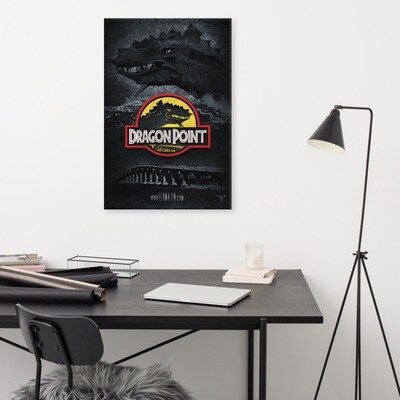 FLOMAZIN FLORASSIC DRAGON POINT MOVIE POSTER 24" x 36" Mounted Canvas Print