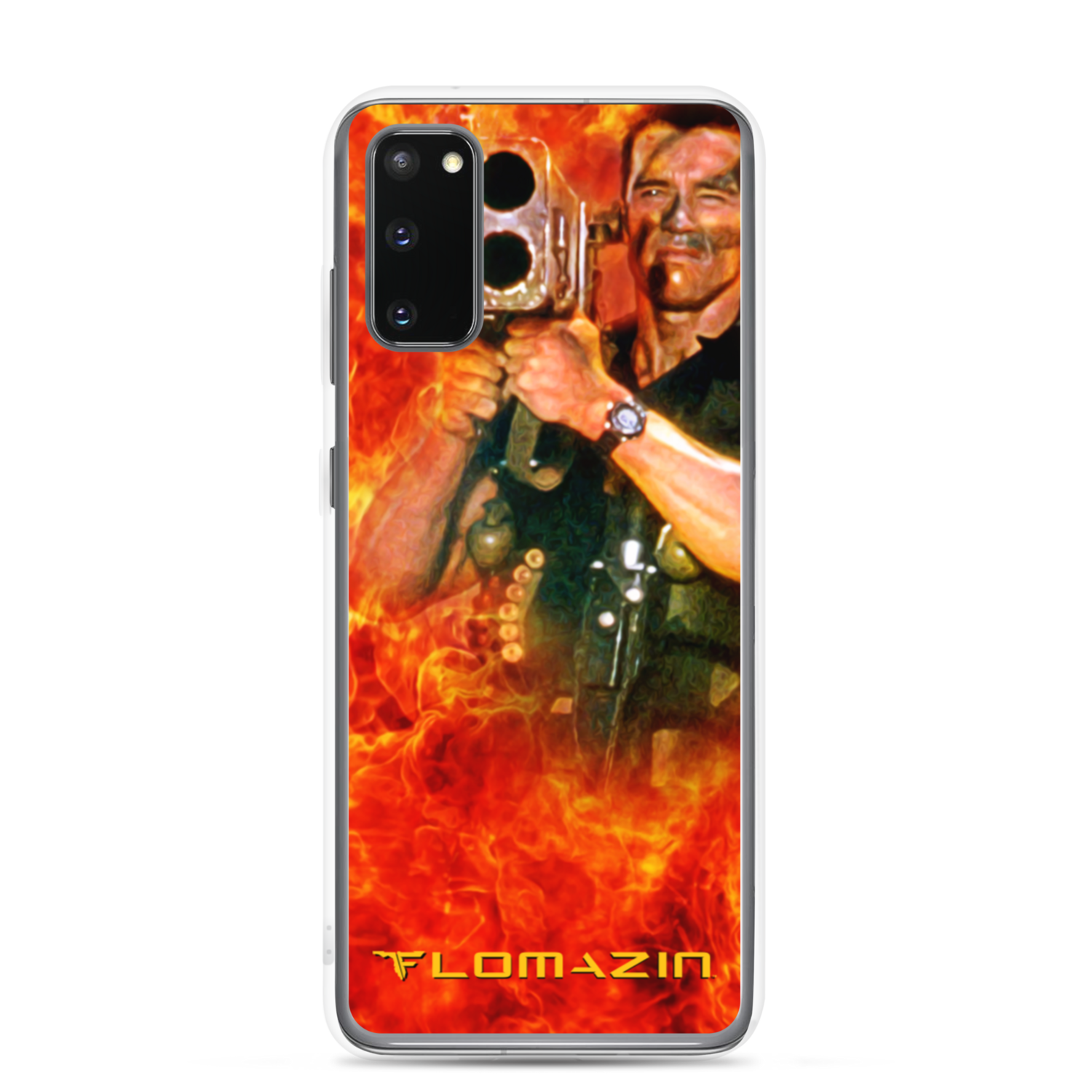ARNOLD BAZOOKA FLOMAZIN FLOMMANDO ON FIRE Samsung Case, Size: Samsung Galaxy S20