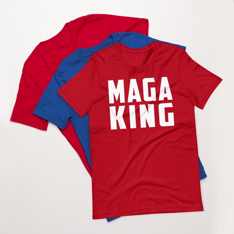 MAGA KING Mens Womens Unisex t-shirt