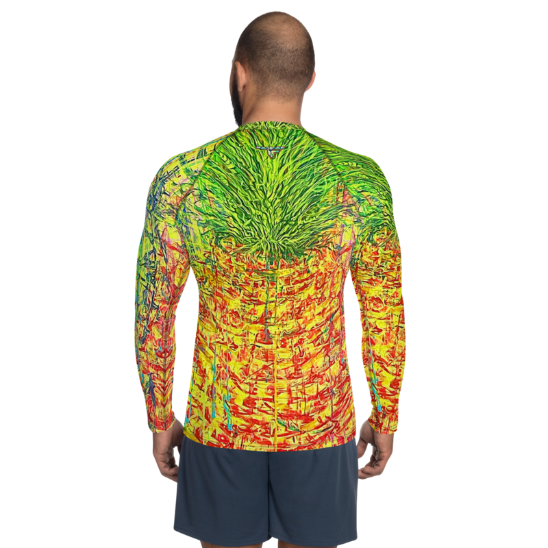ESCIENCE "The Pineapple" - FLOMAZIN SPECIAL EDITION Men's Long Sleeve Shirt (Rash Guard)