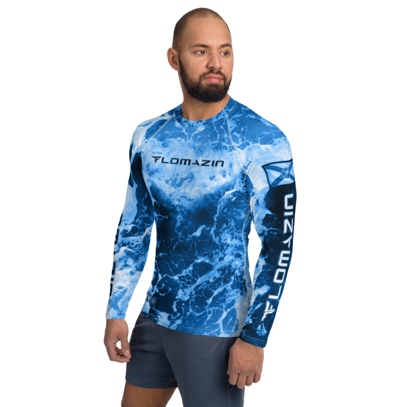 FLOMAZIN CAMOFLO ROCKY WATERS 1.5 Men's/Unisex Long Sleeve Shirt (Quick Dry Fabric or Rash Guard)