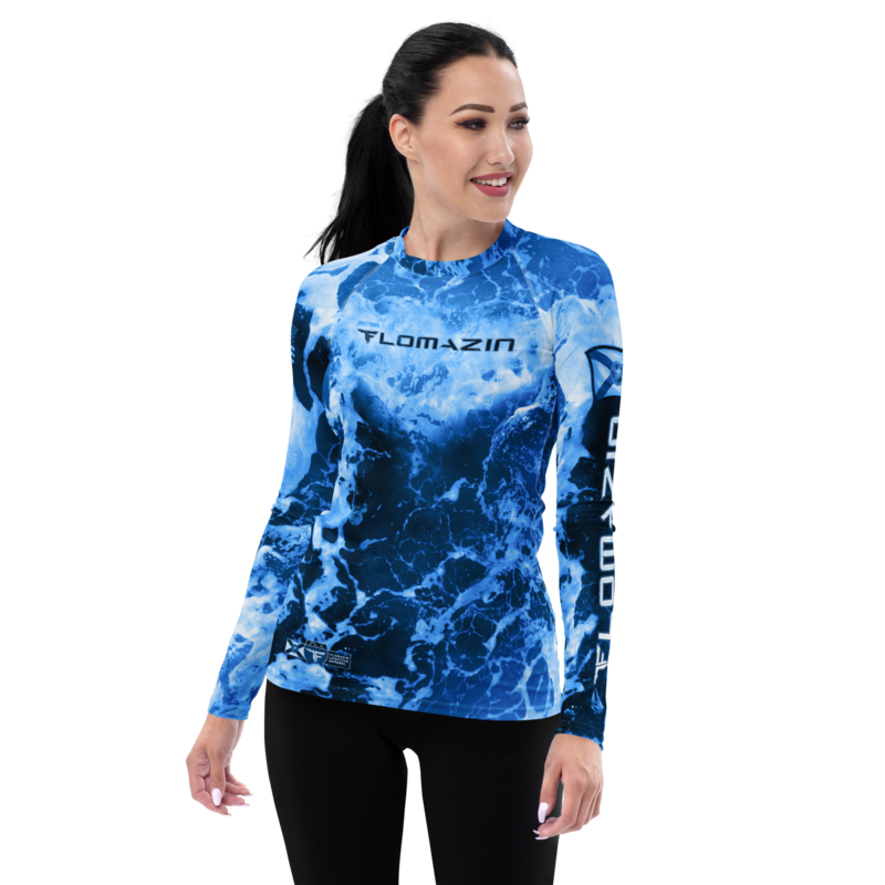 FLOMAZIN ROCKY WATERS 1.0 Women's Long Sleeve Rash Guard Shirt