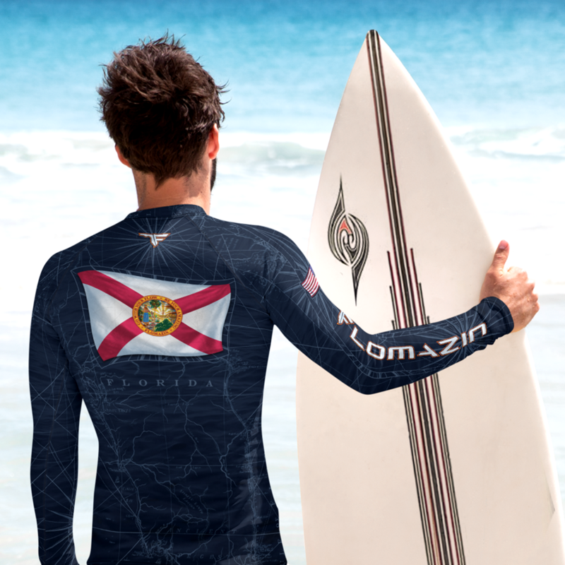 FLOMAZIN FLONAUTICAL 1.5 Men&#39;s/Unisex Long Sleeve Shirt (Quick Dry Fabric or Rash Guard)