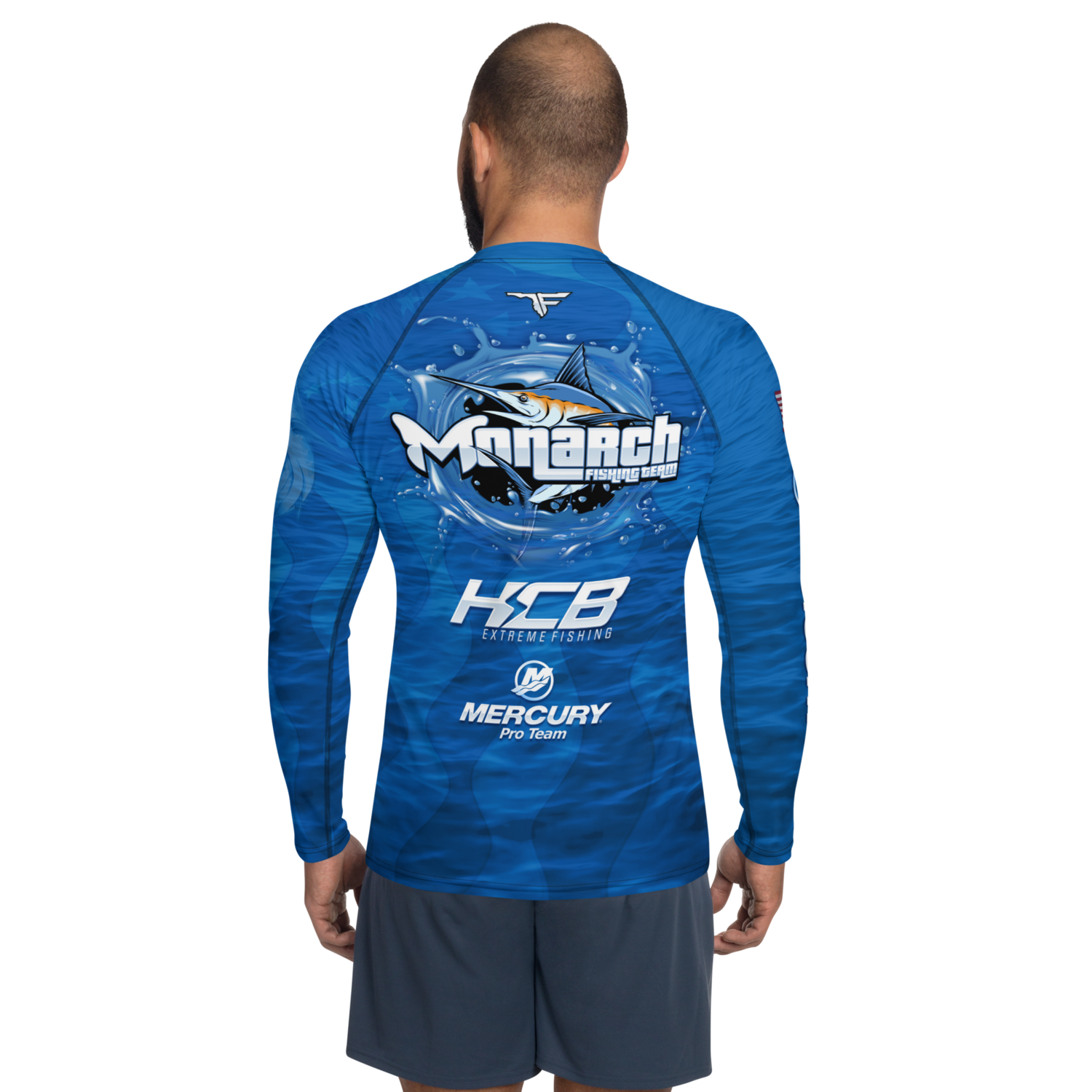 FLOMAZIN FLOFORMANCE MONARCH FISHING TEAM Custom Men&#39;s Rash Guard