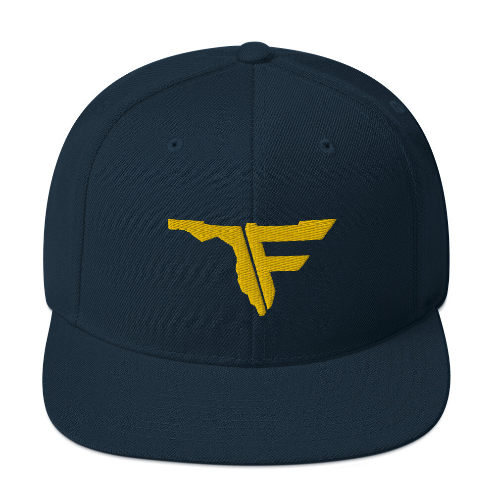 FLOMAZIN Yellow Logo Snapback Hat