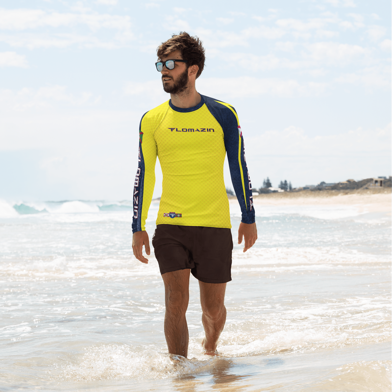 FLOMAZIN FLORASSIC DRAGON POINT 1.5 Men's/Unisex Long Sleeve Shirt (Quick Dry Fabric or Rash Guard)