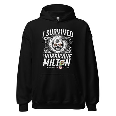 I SURVIVED HURRICANE MILTON FLORIDA 2024 Unisex Hoodie by Flomazin