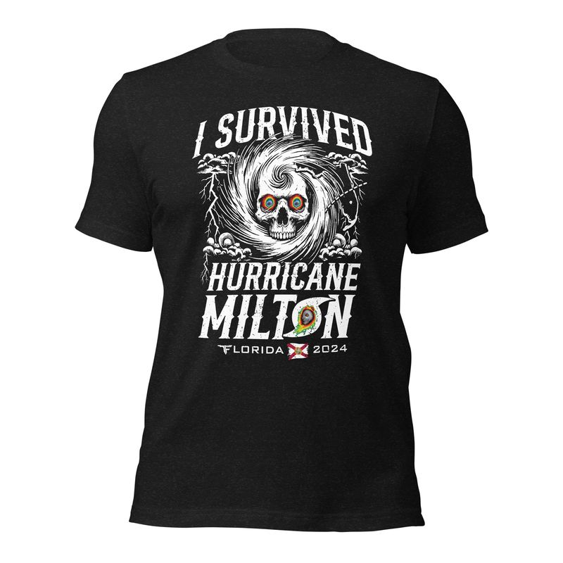 I SURVIVED HURRICANE MILTON FLORIDA 2024 Premium Unisex T-shirt by Flomazin