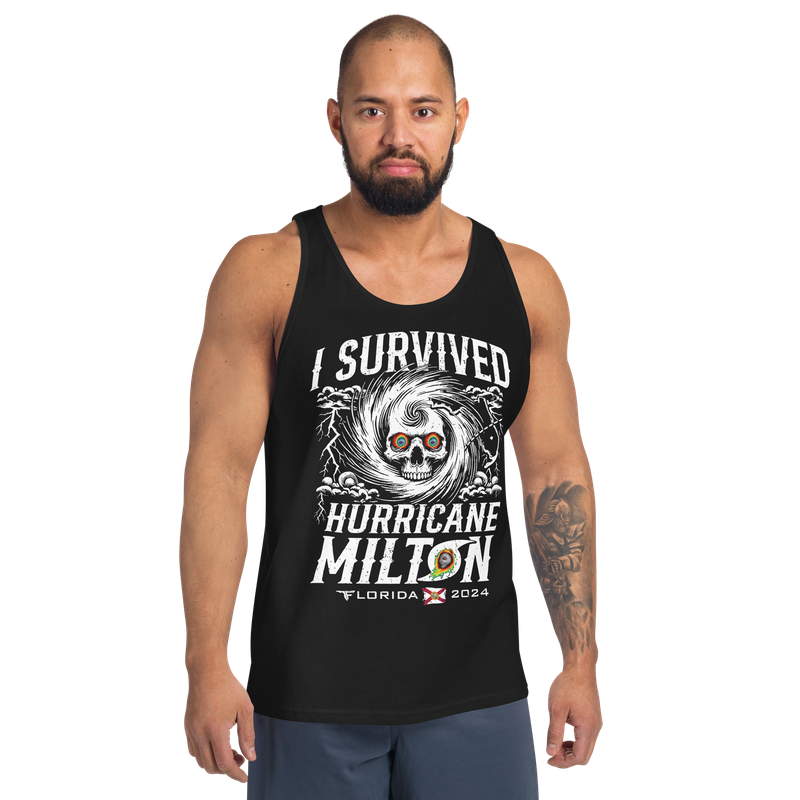 I SURVIVED HURRICANE MILTON FLORIDA 2024 Men's Tank Top by Flomazin