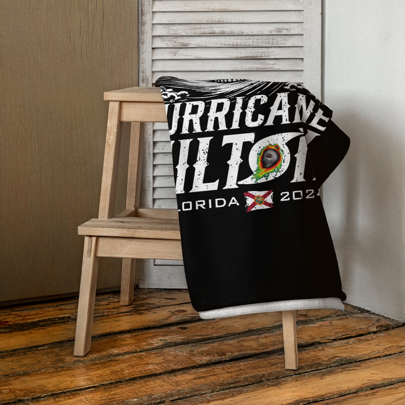 I SURVIVED HURRICANE MILTON FLORIDA 2024 Towel by Flomazin