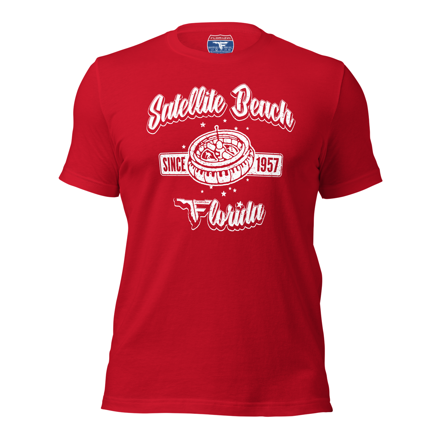 FLOMAZIN SATELLITE BEACH, FLORIDA Since 1957 Premium Short Sleeve Unisex T-shirt